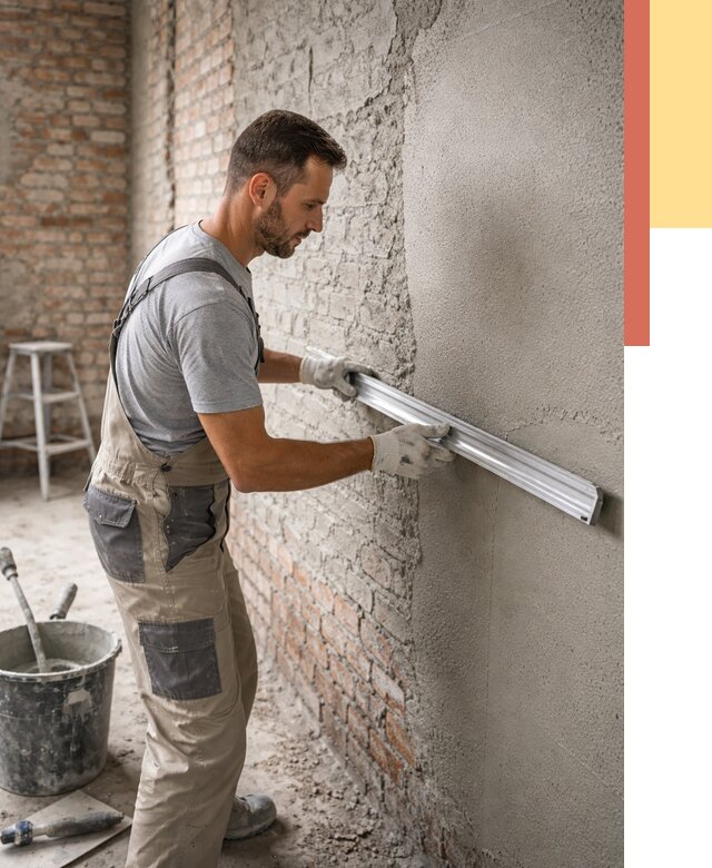 Штукатурка кирпичных стен в Ханты-Мансийске от 4594 руб/м2 — быстро и недорого | ОТДЕЛОЧНИК-Хнт