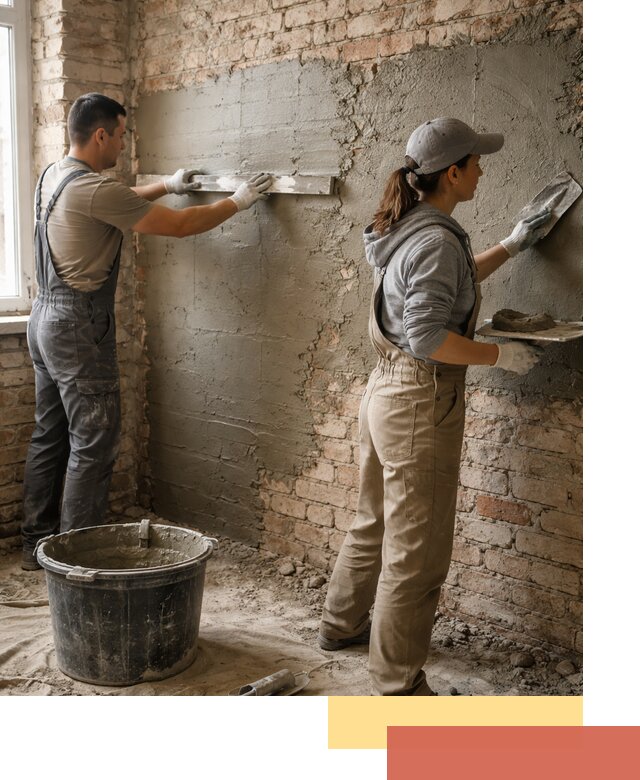 Штукатурка кирпичных стен в Ханты-Мансийске — качественно и надежно