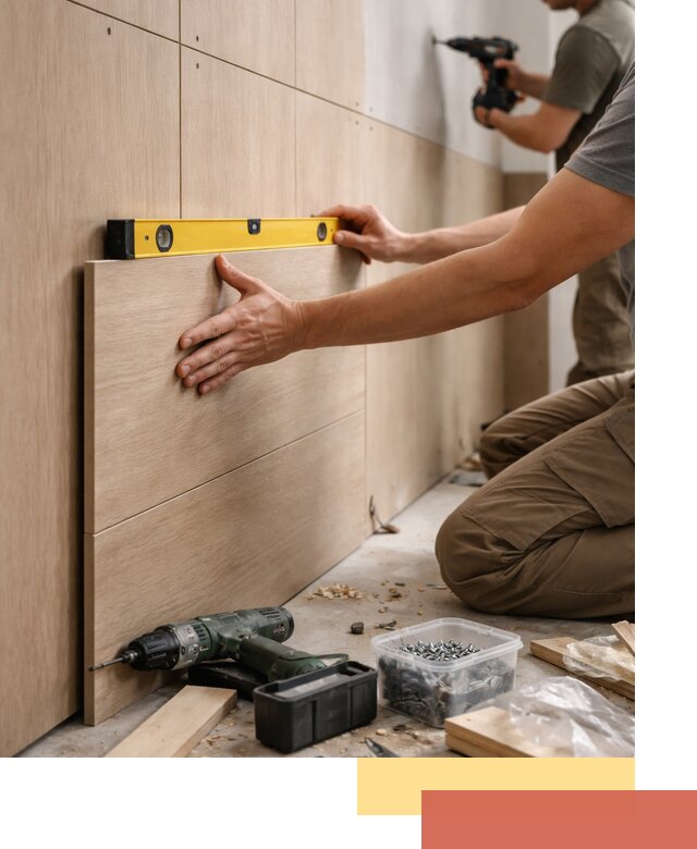 Профессиональный монтаж МДФ панелей на стены в Ханты-Мансийске