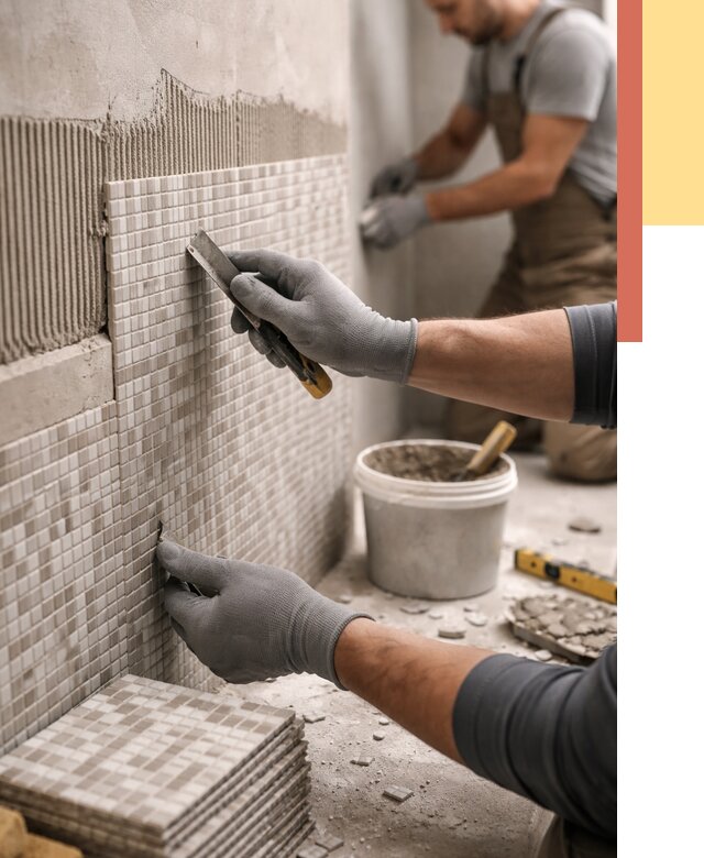 Облицовка стен мозаикой в Ханты-Мансийске от 3267 руб/м2 — укладка мозаики на стены | ОТДЕЛОЧНИК-Хнт