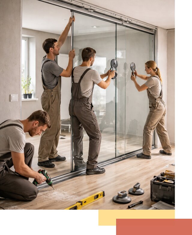 Изготовление стеклянных перегородок на заказ в Ханты-Мансийске