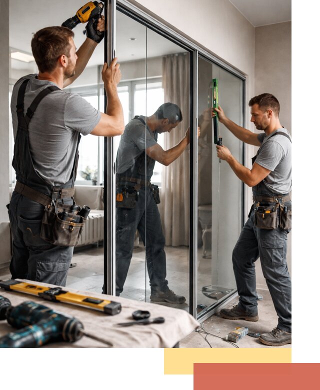 Каркасные стеклянные перегородки под ключ в Ханты-Мансийске