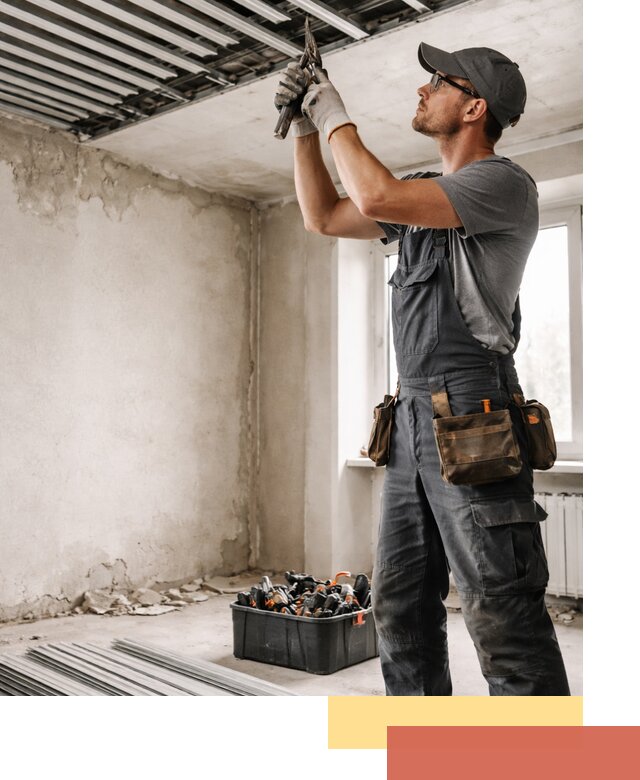 Демонтаж реечного потолка в Ханты-Мансийске быстро и аккуратно