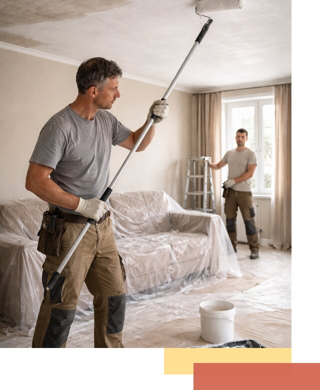 Грунтовка потолка в Ханты-Мансийске — подготовка под покраску и отделку