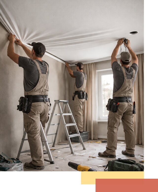 Монтаж матового натяжного потолка в Ханты-Мансийске качественно и быстро