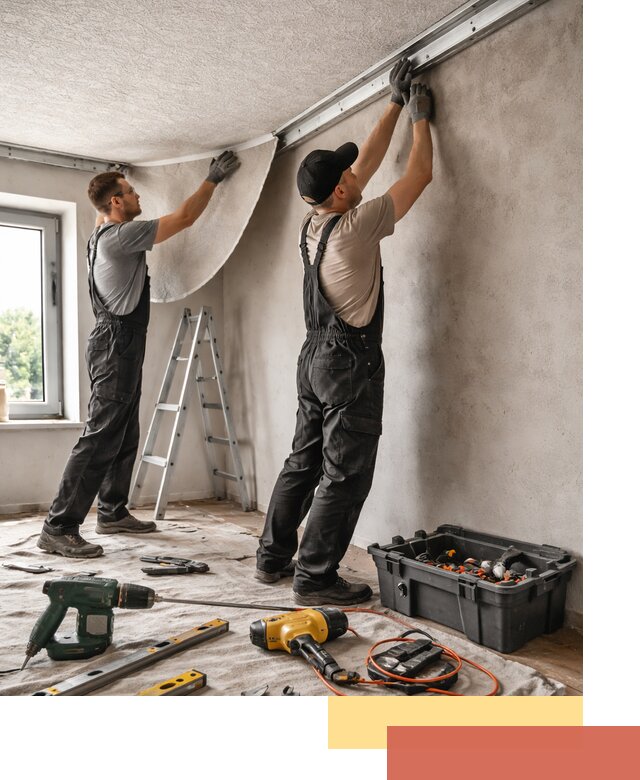 Монтаж фактурного натяжного потолка в Ханты-Мансийске качественно и быстро