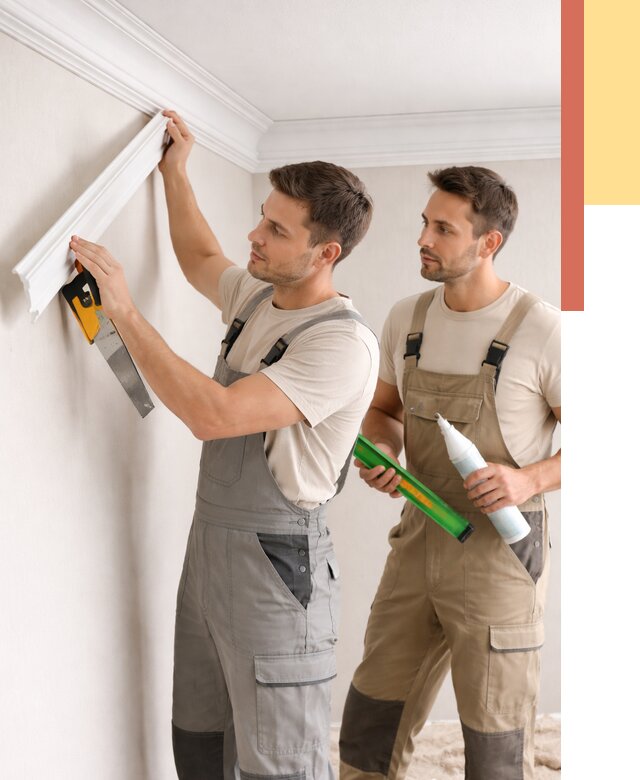 Монтаж потолочного плинтуса в Ханты-Мансийске от 2348 руб. — быстро и недорого | ОТДЕЛОЧНИК-Хнт