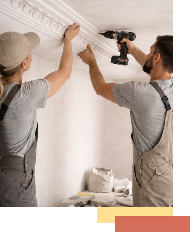 Профессиональный монтаж лепнины на потолок в Ханты-Мансийске