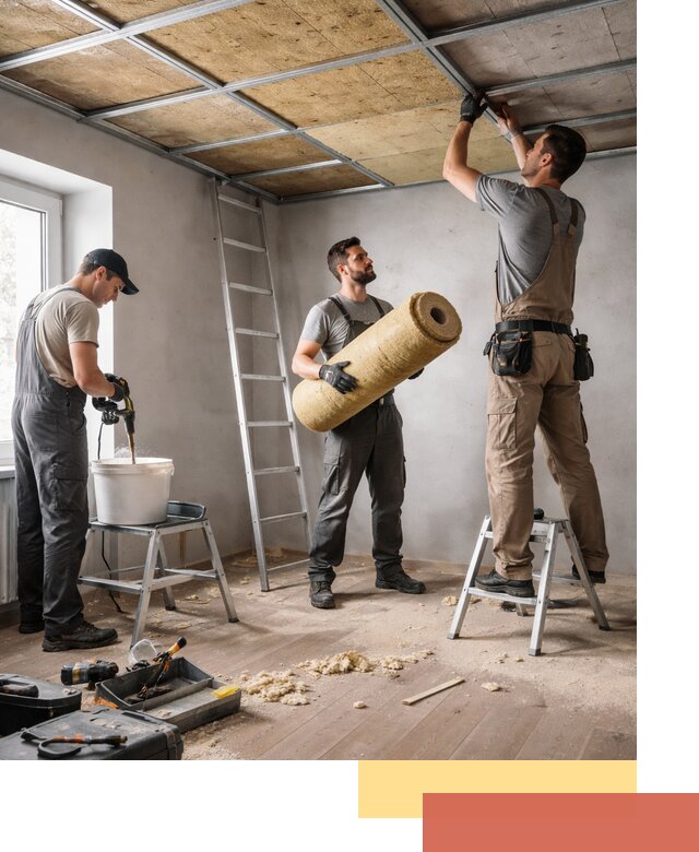 Шумоизоляция потолка в Ханты-Мансийске: профессиональный монтаж и отделка